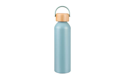 Aluminum Water Bottle with Natural Bamboo Lid | Eco-Friendly
