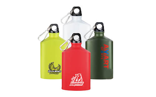 500ml Flat Aluminum Water Bottle for Cycling & Backpacking