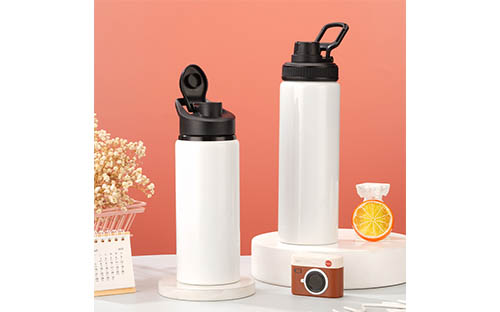 Wide Mouth Aluminum Water Bottle with Leak-Proof Cap