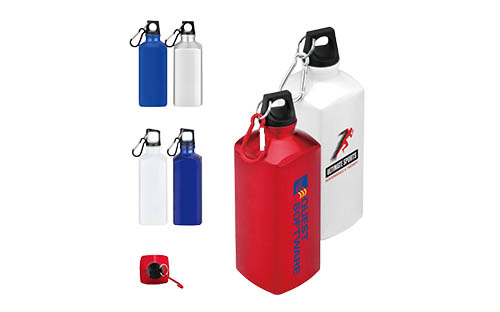 500ml Square Aluminum Bottle | Modern & Stable Design