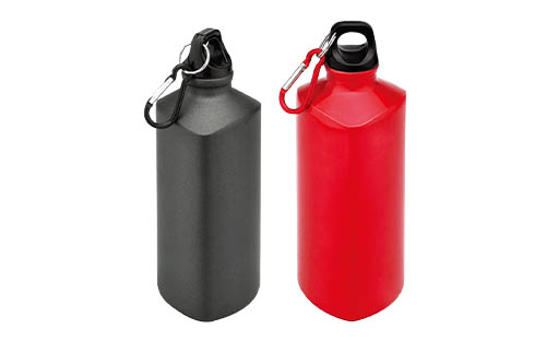 500ml Geometric Triangle Aluminum Water Bottle | Non-Roll Design