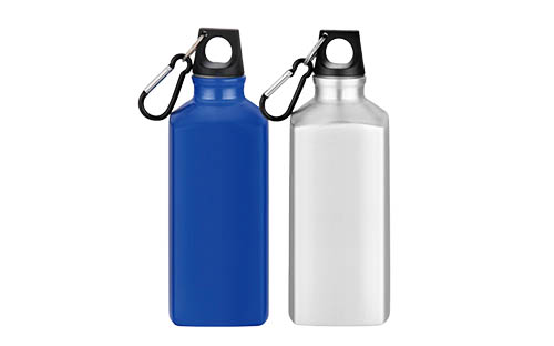 500ml Square Aluminum Bottle | Modern & Stable Design