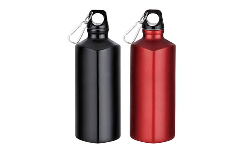 500ml Geometric Triangle Aluminum Water Bottle | Non-Roll Design
