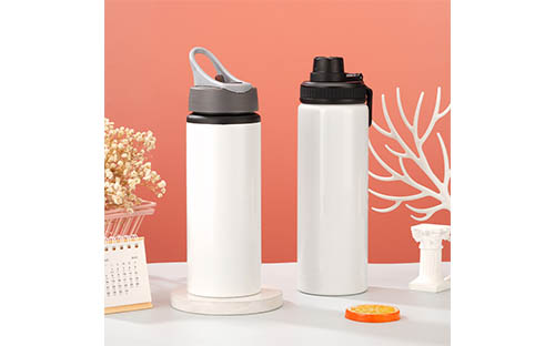 Wide Mouth Aluminum Water Bottle with Leak-Proof Cap