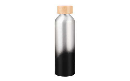 Aluminum Water Bottle with Natural Bamboo Lid | Eco-Friendly