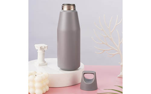 Plastic Handle Tapered Stainless Steel Cup