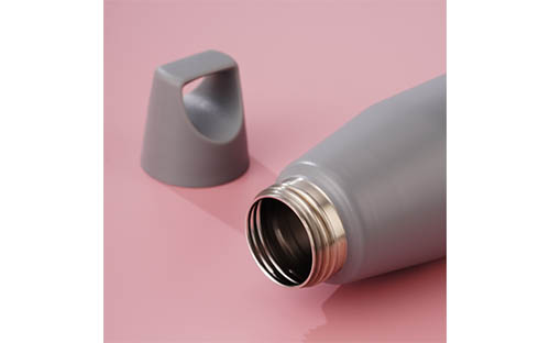 Plastic Handle Tapered Stainless Steel Cup