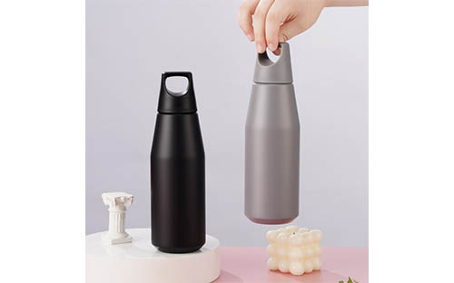 Plastic Handle Tapered Stainless Steel Cup