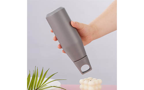 Plastic Handle Tapered Stainless Steel Cup