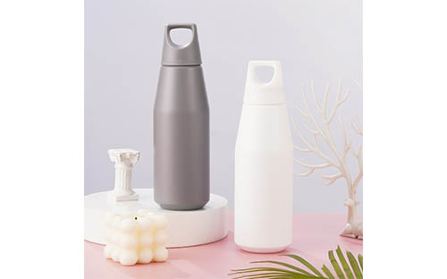 Plastic Handle Tapered Stainless Steel Cup