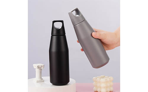 Plastic Handle Tapered Stainless Steel Cup