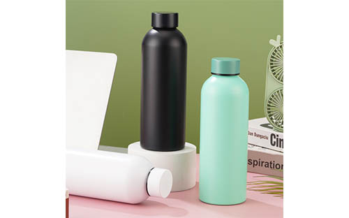 Flat Steel Lid Sports Aluminum Bottle