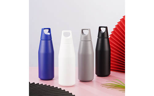 Plastic Handle Tapered Stainless Steel Cup